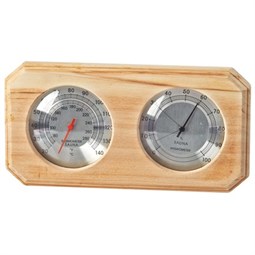 Sauna Ahşap Termometre ve Higrometre (Kombine)